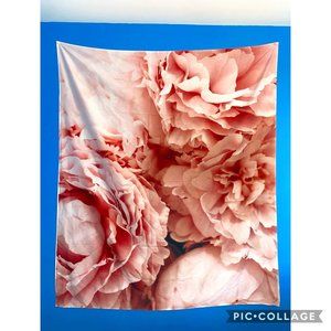 Pink Peony Tapestry